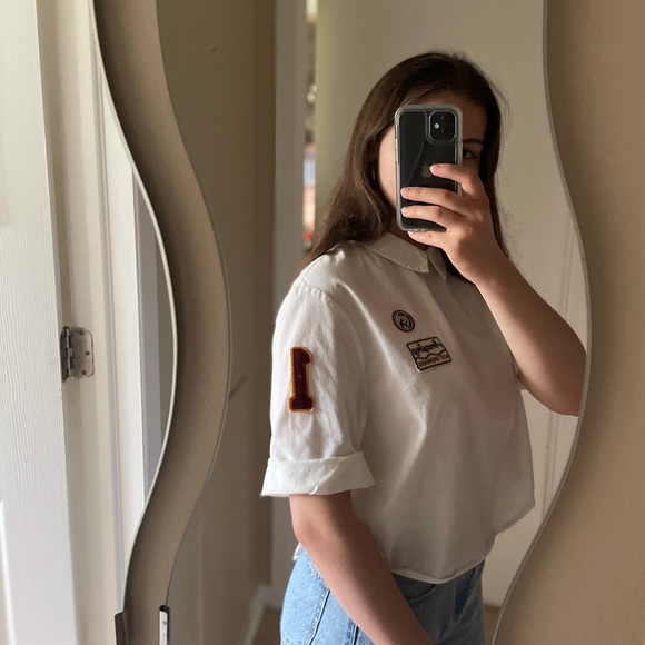 Zara collared t-shirt with patches - Picture 4 of 7